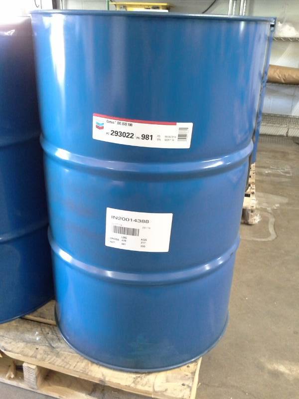 lot 507 image: One Drum of Chevron Cetus De ISO 100 55-Gallon