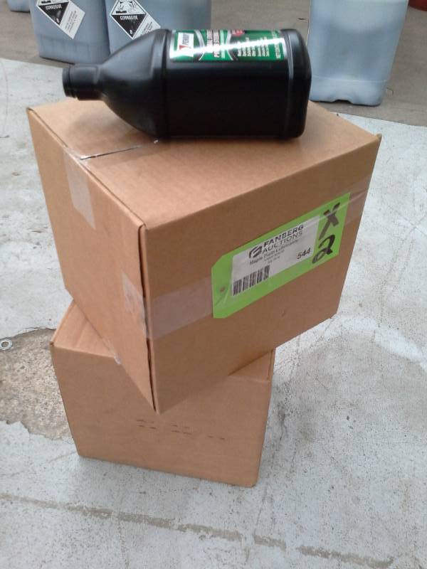 lot 544 image: 2 Cases of Penray Global Synthetic Power Steering Fluid 32oz.