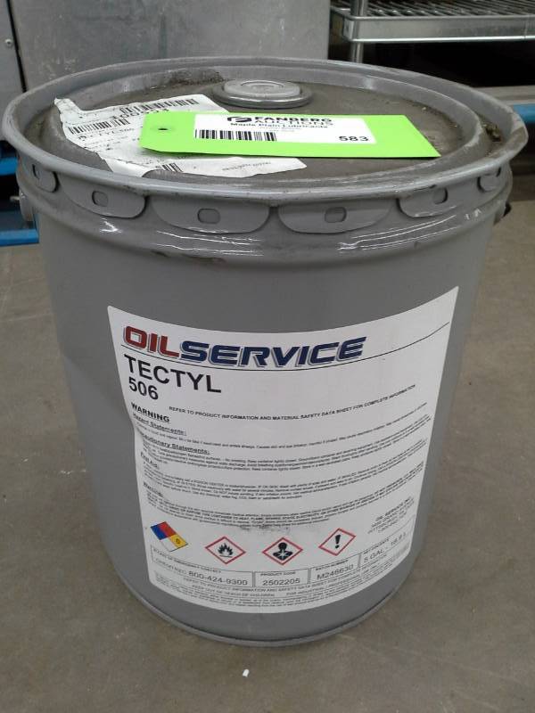 lot 583 image: One Pail of Oil Service Tectyl 506 5-Gallon