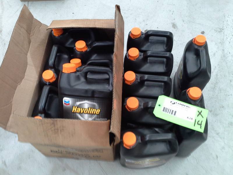 lot 620 image: 14 Bottles of Havoline Xtended Life AntifreezeCoolant Concentrate 1-Gallon