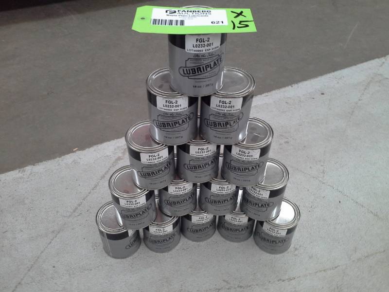 lot 621 image: 15 Cans of Lubriplate FGL-2 Lubricant 14oz.