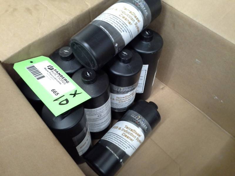 lot 665 image: 10 Bottles of Terra Clean TerraDiesel EGR & Induction System Cleaner 32oz.