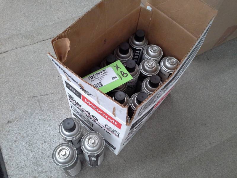 lot 668 image: 18 Aerosol Cans of Terra Clean Fuel & Post Combustion Cleaner 11oz.