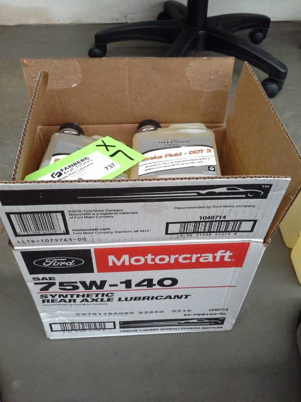 lot 737 image: 7 Bottles of Terra Clean Brake Fluid DOT 3 64oz.