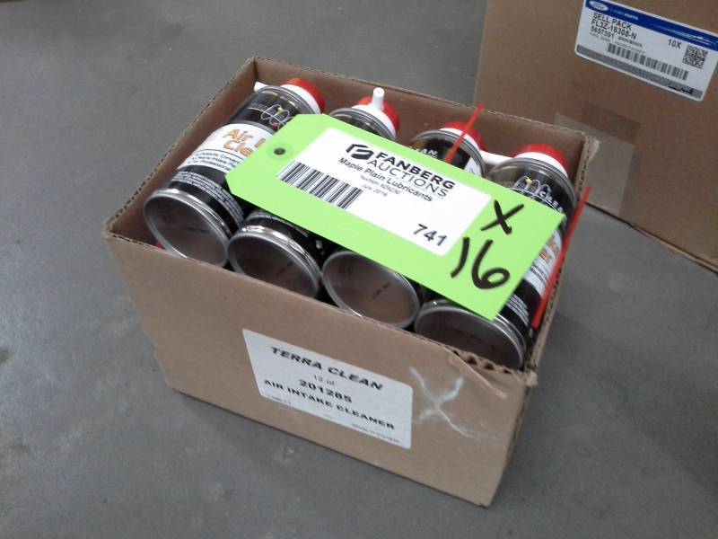 lot 741 image: 16 Aerosol Cans of Terra Clean Air Intake Cleaner 4oz.