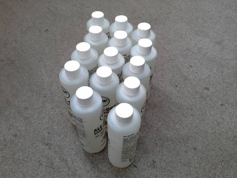 lot 760 image: 14 Bottles of TrueBrand All-In-One Odor Treatment 8oz.