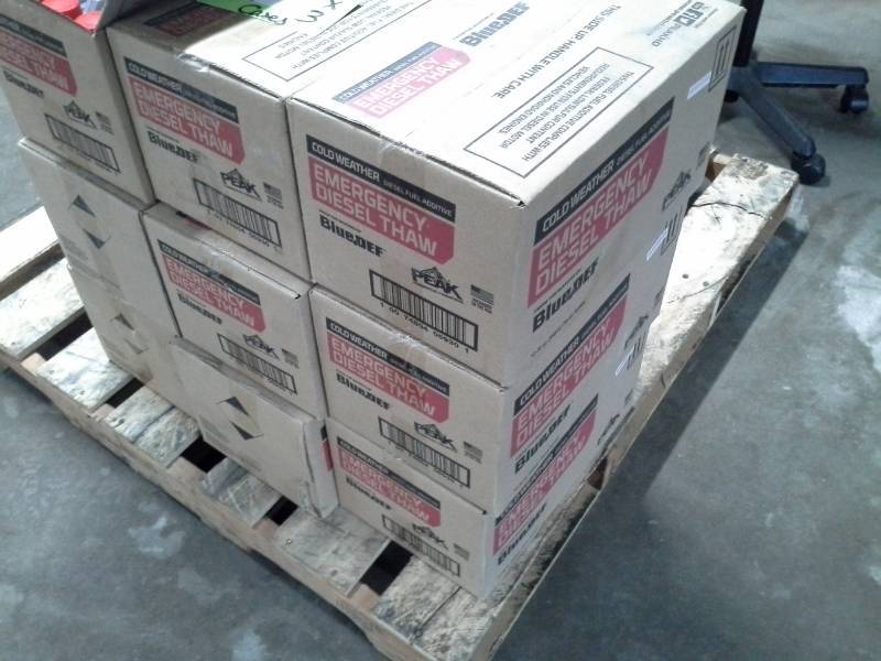 lot 778 image: 3 Cases of Peak Blue Def Emergency Diesel Flaw 32oz.