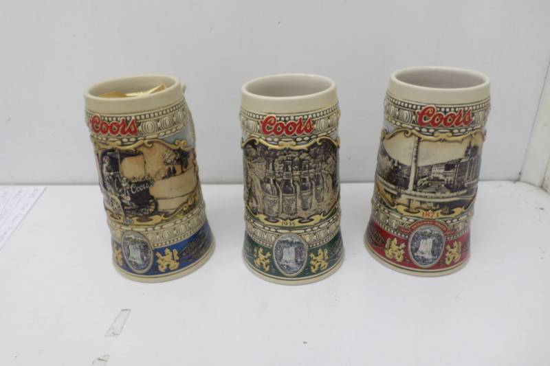 lot 69 image: 3 Coors Steins