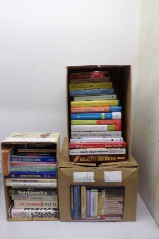 lot 175 image: 3 Boxes of HealthFitness Books