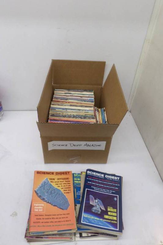 lot 176 image: Box of Science Digest Magazines