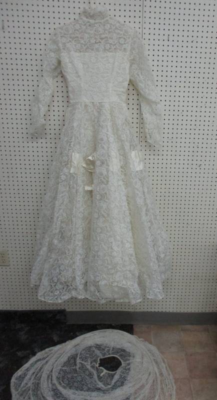 lot 22 image: Old Wedding Dress