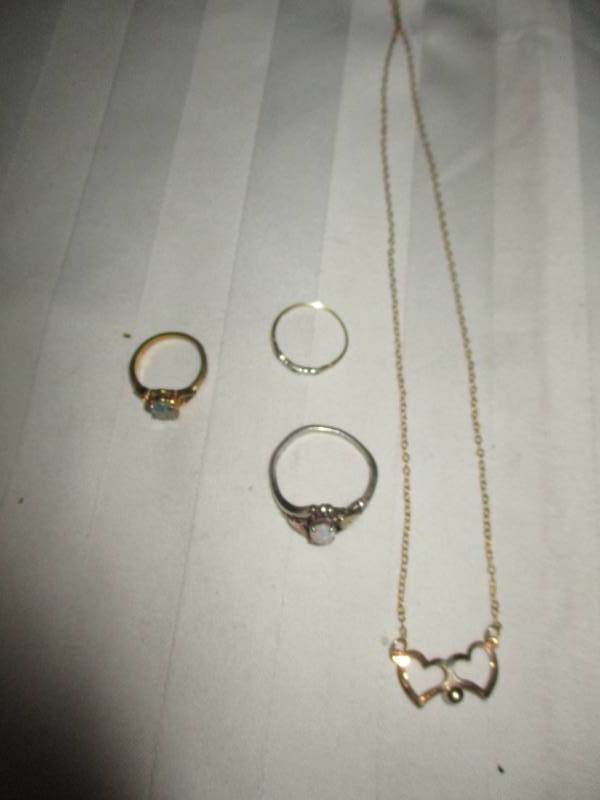 lot 139 image: 3 Rings and a Necklace ones Black Hills Silver