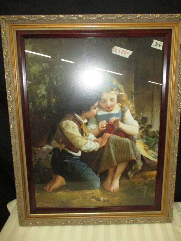 lot 143 image: Nice Picture and Frame 22 x 29