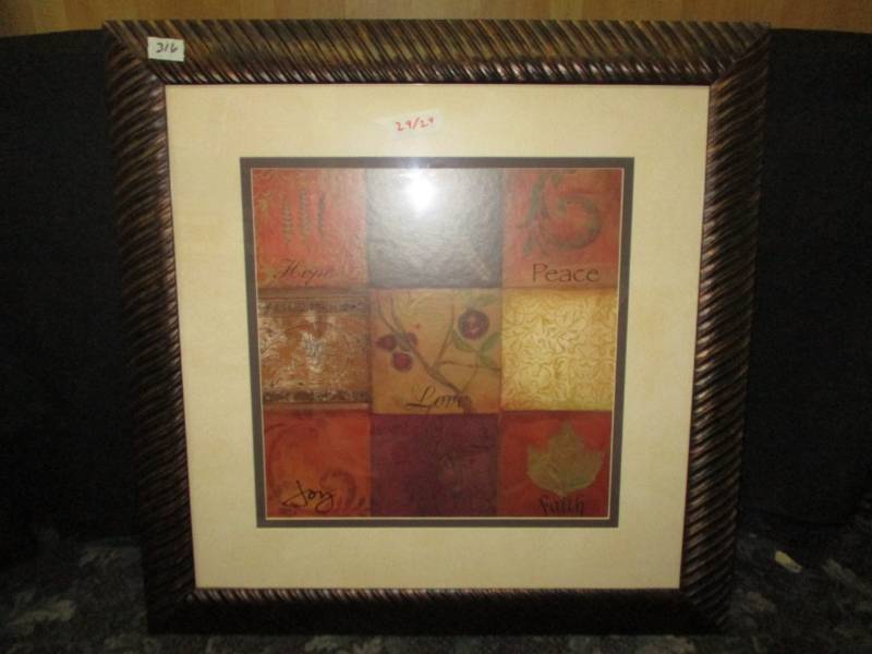 lot 144 image: Picture with Frame 29 x 29