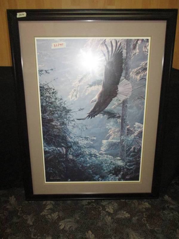 lot 145 image: Beautifyul Eagle Picture 31 x 40