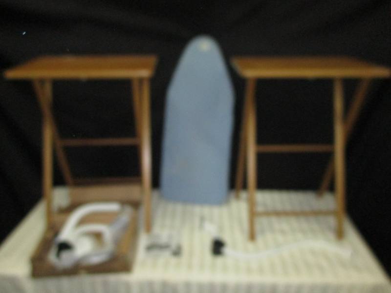 lot 156 image: Moving Sliders and Furniature Movers, Ironing board and Tv Trays