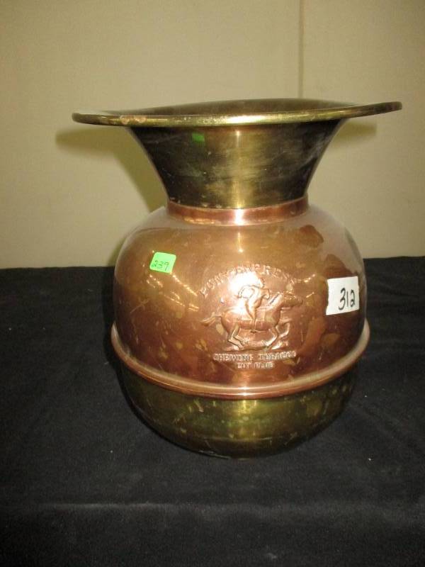 lot 239 image: Pony Express Brass Chew Spitter