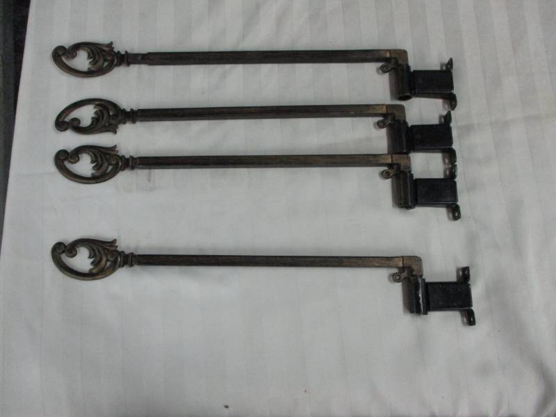 lot 283 image: Vintage Curtain Brackets