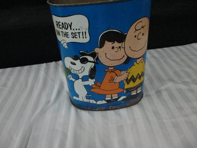 lot 291 image: Vintage Charle Brown Garbage Can