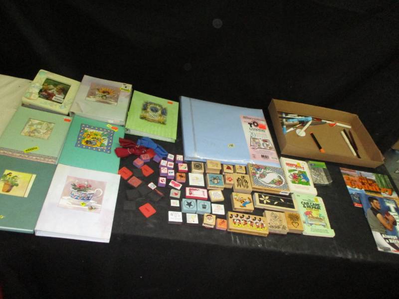 lot 342 image: Scrapbook staps and book and organizers
