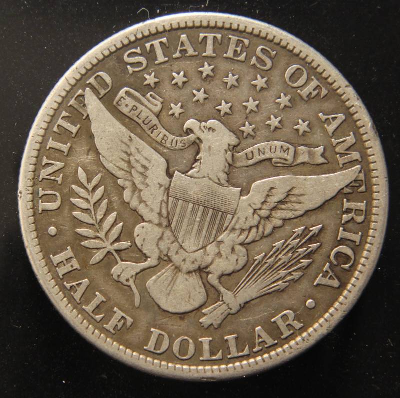 lot 18 image: 1907 BARBER SILVER HALF DOLLAR