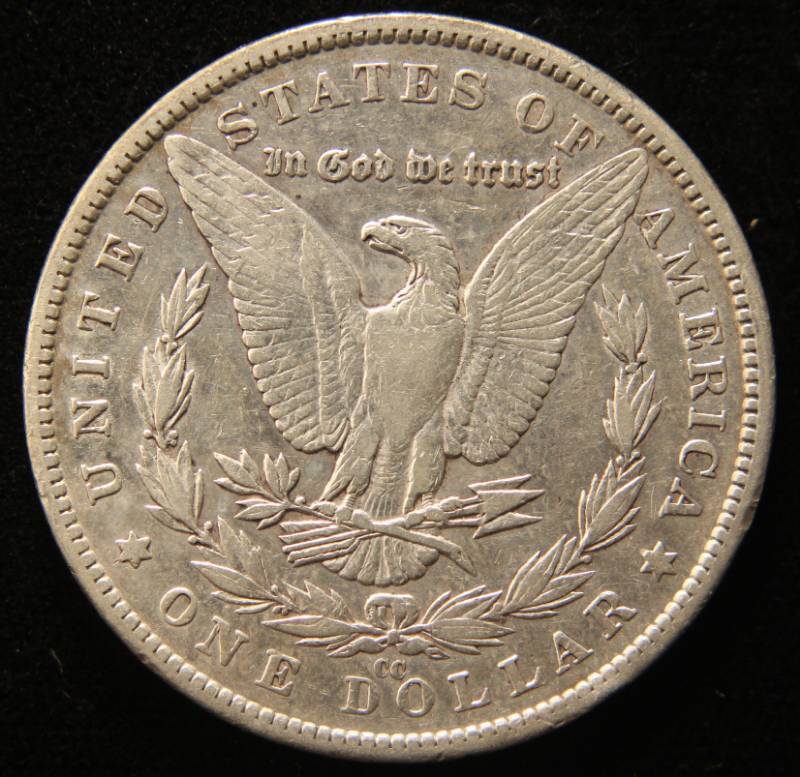 lot 20 image: 1882-CC CARSON CITY MORGAN SILVER DOLLAR XF40