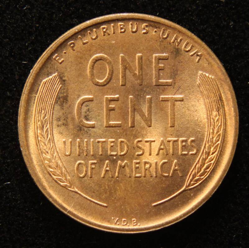lot 31 image: 1909-VDB US WHEAT CENT BU-UNC RED