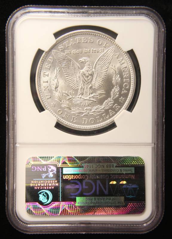 lot 69 image: 1921 MORGAN SILVER DOLLAR MS62 NGC