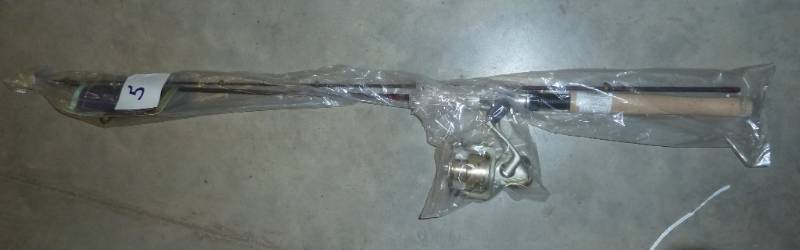 lot 5 image: New Pinnacle Graphite Rod and Spinn...