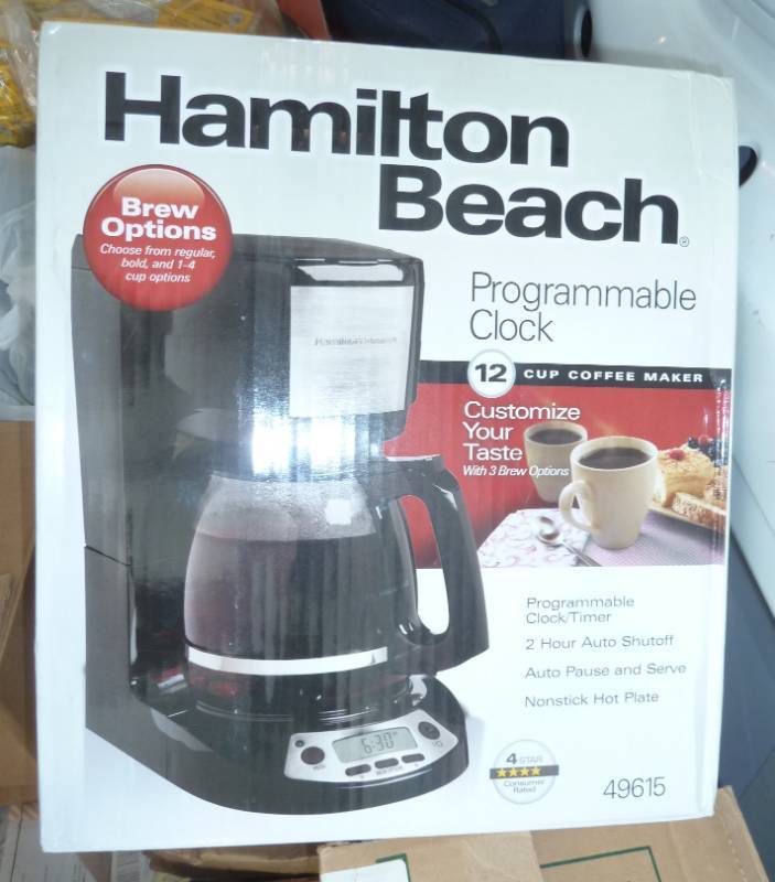 lot 21 image: new Hamilton Beach Coffee maker...