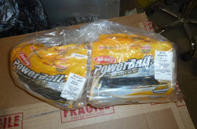 lot 48 image: 50 packages of powerbait worm sampl...