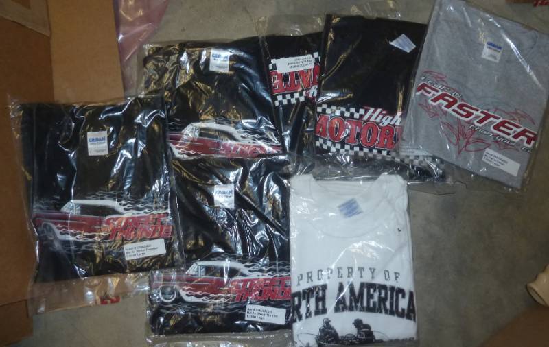 lot 54 image: 7 Mens Large Tshirts - Street Thund...
