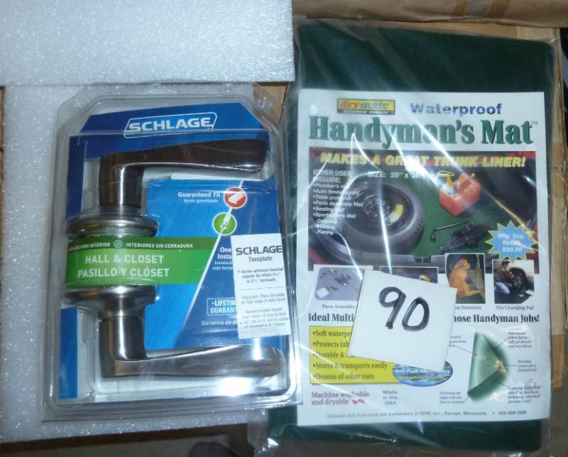 lot 90 image: Schlage inside door handle and Hand...