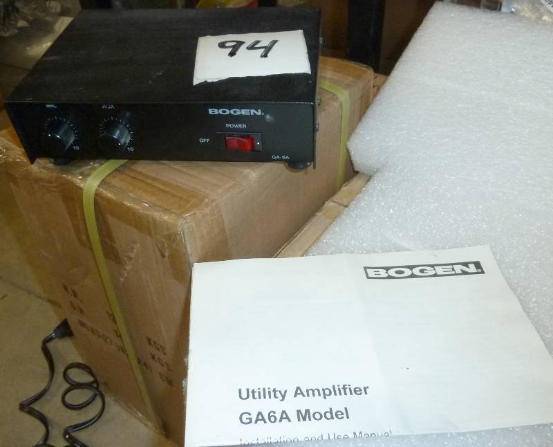 lot 94 image: Bogen Amplifier GA-6A working, remo...