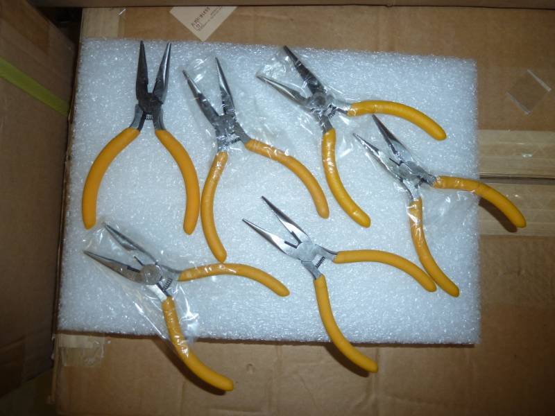 lot 97 image: 6 new Needle nose pliers...