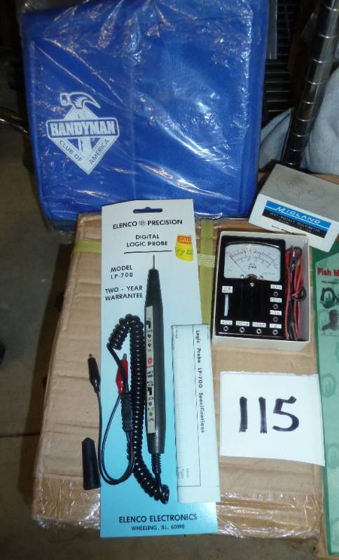 lot 115 image: electrical lot, digital logic probe...