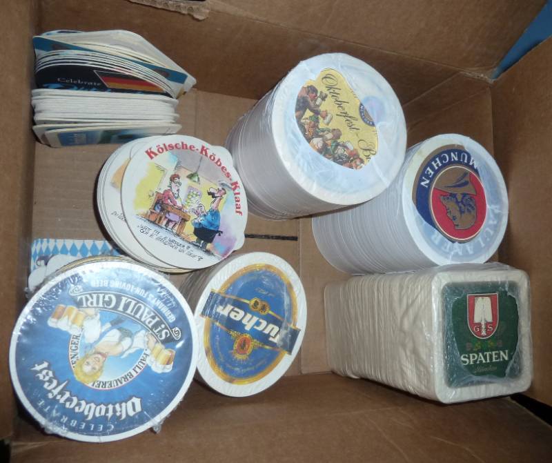 lot 120 image: Lot of 400 beer coasters...