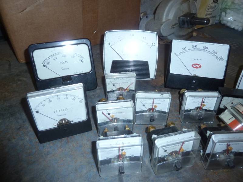 lot 130 image: lot of voltage and amperage panel m...