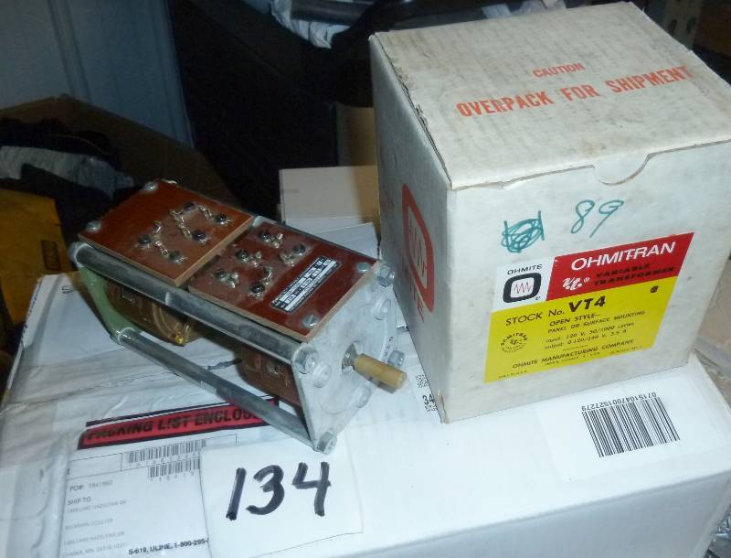 lot 134 image: New Ohmitran VT4 variable transform...