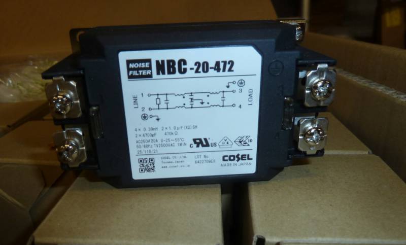 lot 141 image: new box of 25 Cosel noise filters...