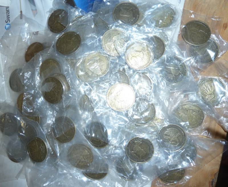 lot 167 image: lot of 100 collector coins, this is...