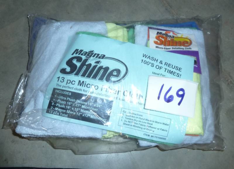 lot 169 image: opened pack of Magnashine microfibe...