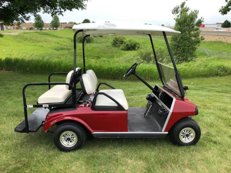 Ruby Red Club Car 4 Passenger Golf Cart