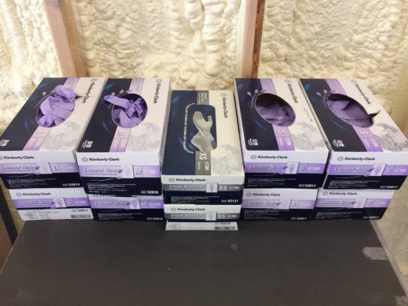 lot 13 image: Lot of Kimberly-Clark Sterling Nitrile-Xtra Powder Free Exam Gloves