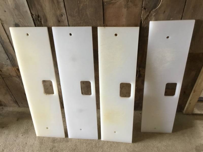 Lot of 4 Cutting boards for prep stations 8 x 23.5 x .5.