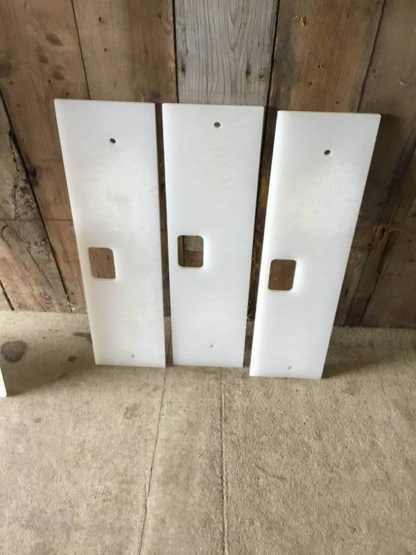 Lot of 3 Cutting boards for prep stations 8 x 23.5 x .5.