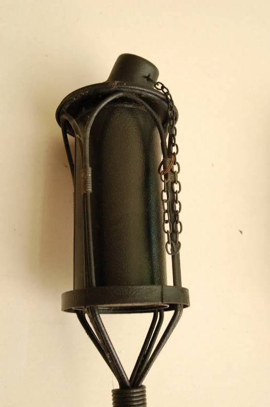 lot 79 image: Pair of Two Tiki Iron Lawn Torches