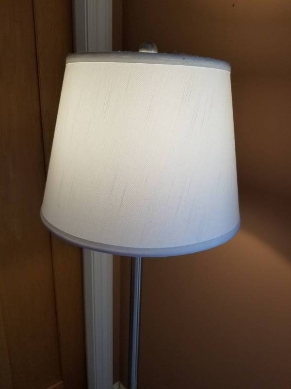 lot 76 image: Modern Silver Floor Lamp