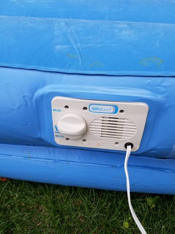 lot 65 image: Blue Embedded Pump Airbed