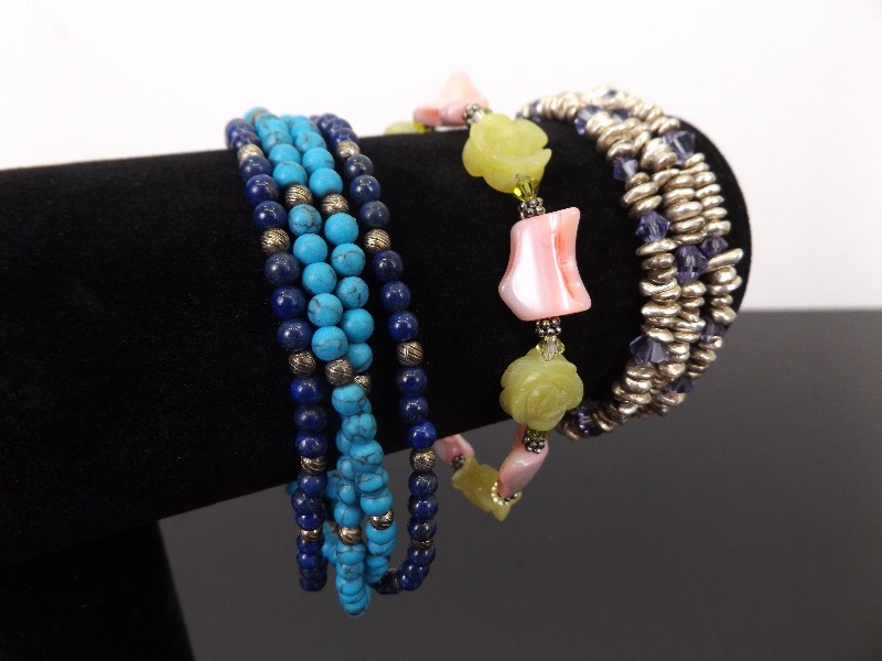 lot 52 image: .925 Sterling Silver Lot of 3 Bracelets Sizes 7.5 to 8
